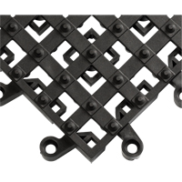 Tapis ErgoDeck avec crampons antid&eacute;rapants int&eacute;gr&eacute;s No 553, PVC, 1-1/2' la c, 1-1/2' lo, 7/8" &eacute;paisseur, Noir Absolute Business Supply
