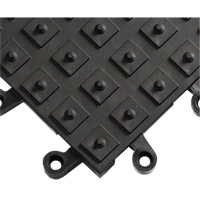 Tapis ErgoDeck avec crampons antid&eacute;rapants int&eacute;gr&eacute;s No 552, PVC, 1-1/2' la c, 1-1/2' lo, 7/8" &eacute;paisseur, Noir Absolute Business Supply