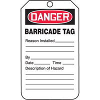 &eacute;tiquettes de s&eacute;curit&eacute;, Plastique, 3-1/4" la x 5-3/4" h, Anglais Absolute Business Supply