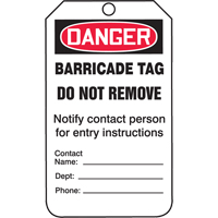 &eacute;tiquettes de s&eacute;curit&eacute;, Plastique, 3-1/4" la x 5-3/4" h, Anglais Absolute Business Supply