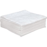 Feuilles absorbantes antistatiques de premi&egrave;re qualit&eacute;, Huile seulement, 30" x 30", 55 gal. d'absorption Absolute Business Supply