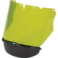 Visi&egrave;res V-Gard avec mentonni&egrave;re pour les travaux avec l'arc &eacute;lectrique, Polycarbonate, Teinte Vert Absolute Business Supply