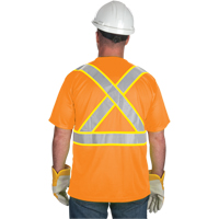 CSA Compliant T-Shirt, Polyester, Medium, Orange Absolute Business Supply