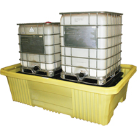 Double IBC 4000i Without Drain, 750 US gal. Spill Capacity, 113" x 71" x 32" Absolute Business Supply