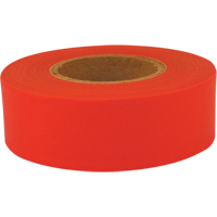 Ruban de signalisation Sub-Zero, 1,2" la x 150' lo, Rouge fluorescent Absolute Business Supply