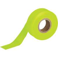 Flagging Tape, 1.188" W x 150' L, Fluorescent Lime Absolute Business Supply