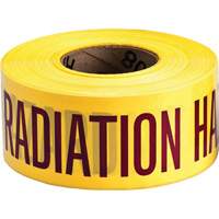 Barricade Tape, English, 3" W x 1000' L, 3 mils, Magenta on Yellow Absolute Business Supply