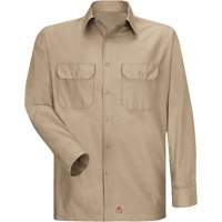 Long Sleeve Ripstop Shirt, Men's, 3X-Large, Khaki Absolute Business Supply