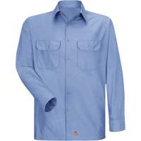Long Sleeve Ripstop Shirt, Men's, 3X-Large, Blue Absolute Business Supply