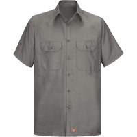 Short Sleeve Ripstop Shirt, Men's, 3X-Large, Grey Absolute Business Supply