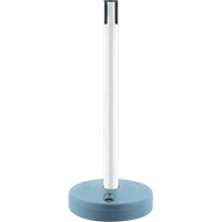Tensabarrier ext&eacute;rieur - poteaux r&eacute;cepteurs, Hauteur de 37", Blanc Absolute Business Supply