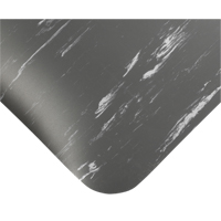 Tile-Top Select Anti-Microbial Mats No.494, Smooth, 2' x 10' x 1/2", Charcoal, PVC Absolute Business Supply