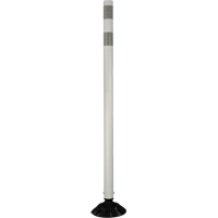 D&eacute;lin&eacute;ateur r&eacute;sistant aux impacts, 48" h, Blanc Absolute Business Supply