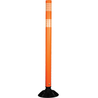 D&eacute;lin&eacute;ateur r&eacute;sistant aux impacts, 48" h, Orange Absolute Business Supply