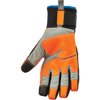 ProFlex&reg; 818WP Performance High-Visibility Thermal Waterproof Utility Gloves, Polyurethane Palm, Size Small Absolute Business Supply