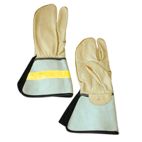 1 Finger Lineman's Glove, Medium, Grain Cowhide Palm Absolute Business Supply
