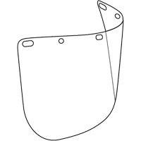 Visi&egrave;re d&eacute;coup&eacute;e &agrave; l'emporte-pi&egrave;ce Dynamic, Polycarbonate, Teinte Transparent Absolute Business Supply
