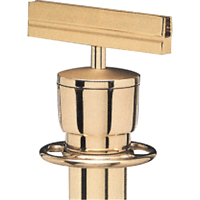 Support d'enseigne pour poteau portable, Laiton poli Absolute Business Supply