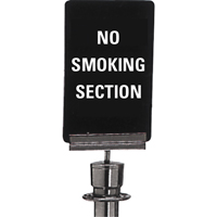Enseigne de contr&ocirc;le des foules  No Smoking , 11" x 7", Plastique, Anglais Absolute Business Supply