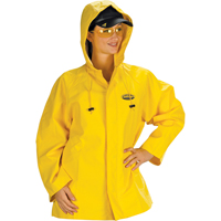 Hurricane Flame Retardant/Oil Resistant Rain Suits - Jackets, 4X-Large, Yellow Absolute Business Supply