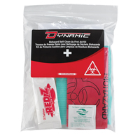 Trousse de premiers soins pour nettoyage de biorisques Dynamic, Dispositif m&eacute;dical Classe 1, Sac en plastique refermable Absolute Business Supply