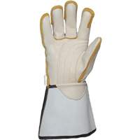 Linemans Glove, Small, Grain Cowhide Palm Absolute Business Supply
