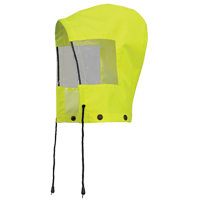 6037H Capuchon pour manteau de s&eacute;curit&eacute; imperm&eacute;able pour le contr&ocirc;le de la circulation, Jaune lime haute visibilit&eacute;, Polyester Absolute Business Supply
