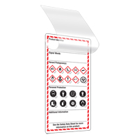 Self-Laminating Workplace Tags, Cardstock, 3" W x 6" H, English Absolute Business Supply