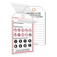 Self-Laminating Workplace Tags, Cardstock, 3-3/8" W x 5-3/4" H, French Absolute Business Supply
