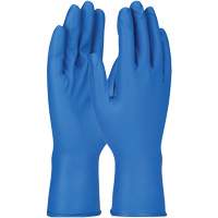 Grippaz Gloves, Small, Nitrile, 8-mil, Powder-Free, Blue Absolute Business Supply