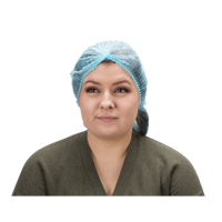 Bonnet bouffant pliss&eacute;, Polypropyl&egrave;ne, 21", Bleu Absolute Business Supply
