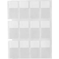 &eacute;tiquettes autoplastifiantes pour c&acirc;bles & fils de s&eacute;rie Core, Vinyle, 0,5" lo x 0,75" h, Transparent Absolute Business Supply