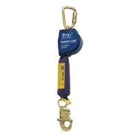 Cordage de s&eacute;curit&eacute; autor&eacute;tractable allong&eacute; Nano-Lok, 10', Polyester/Sangles, Pivotant Absolute Business Supply