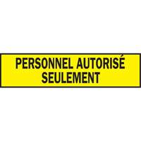 Warning Barricade Tape, French, 3" W x 200' L, 3.5 mils, Black on Yellow Absolute Business Supply
