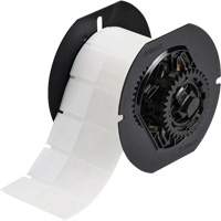 &eacute;tiquette autoplastifi&eacute;es pour fils et c&acirc;bles, Vinyle, 1" lo x 2,6" h, Incolore/blanc Absolute Business Supply