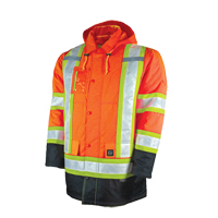 Parka de s&eacute;curit&eacute; doubl&eacute;, Orange haute visibilit&eacute;, Grand Absolute Business Supply