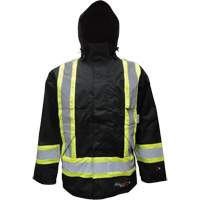 Insulated Jacket, Polyester/Polyurethane, Black, Small Absolute Business Supply