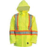 Open Road Jacket, Polyester/Polyurethane, High Visibility Lime-Yellow, Small Absolute Business Supply