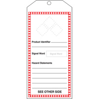 Tr&egrave;s grande &eacute;tiquette SGH, Papier cartonn&eacute;, 3-7/8" la x 8-1/2" h, Anglais Absolute Business Supply