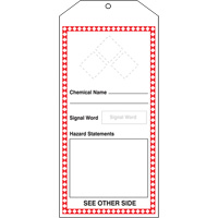 Tr&egrave;s grandes &eacute;tiquettes SGH, Papier cartonn&eacute;, 3-7/8" la x 8-1/2" h, Anglais Absolute Business Supply