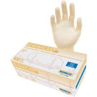 Gants jetables, Petit, Latex, 4 mils, Sans poudre, Naturel, Classe 2 Absolute Business Supply