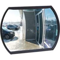 Roundtangular Convex Mirror with Bracket, 12" H x 18" W, Indoor/Outdoor Absolute Business Supply