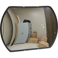 Roundtangular Convex Mirror with Bracket, 12" H x 18" W, Indoor/Outdoor Absolute Business Supply
