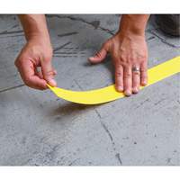 Tough-Mark Heavy-Duty Floor Marking, Rectangle, 48" L x 2" W, Yellow, Polyethylene Absolute Business Supply