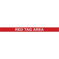 Tough-Mark Heavy-Duty Floor Marking, Rectangle, 48" L x 2" W, Red, Polyethylene Absolute Business Supply