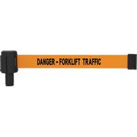 Cassettes de banni&egrave;re PLUS, Danger - Forklift Traffic, 15', Ruban Orange Absolute Business Supply