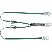 V-Series Tie-Back Lanyard, 6', Snap Hook Center, Snap Hook Leg Ends, Polyester Absolute Business Supply