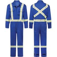 Avenger 7 oz. Flame Resistant Coveralls, Size 38 (Tall), Royal Blue Absolute Business Supply