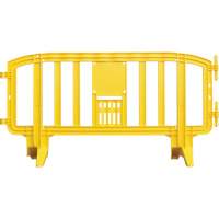 Barricade Movit, Emboîtables, 78" lo x 39" h, Jaune Absolute Business Supply
