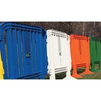 Barricade Minit, Emboîtables, 49" lo x 39" h, Vert Absolute Business Supply